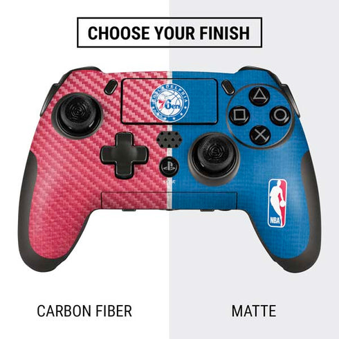 NBA Philadelphia 76ers Canvas Split PlayStation Scuf Vantage 2 Controller Skin